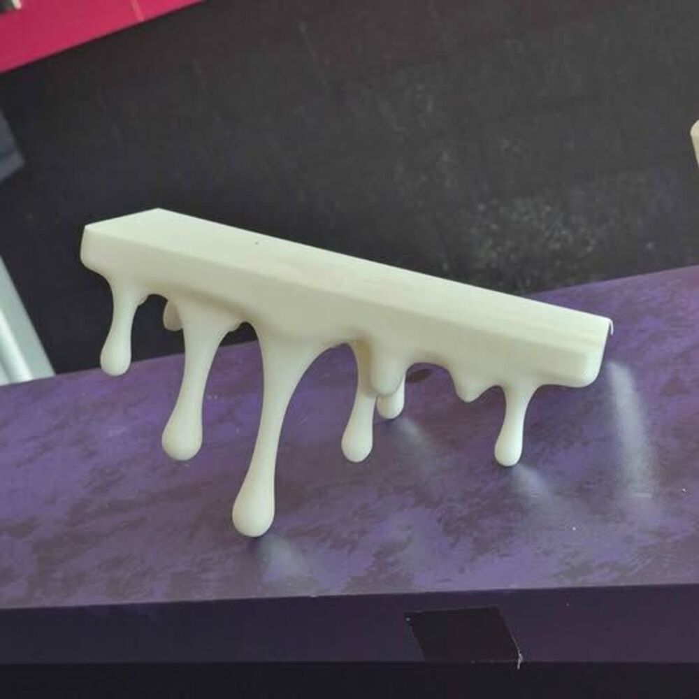 White Dripping Shelf Decor